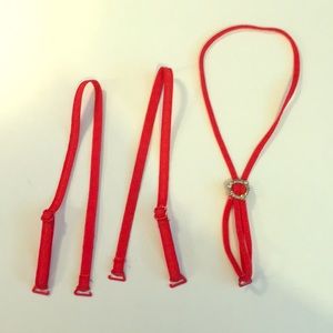 Removable standard and halter bra straps